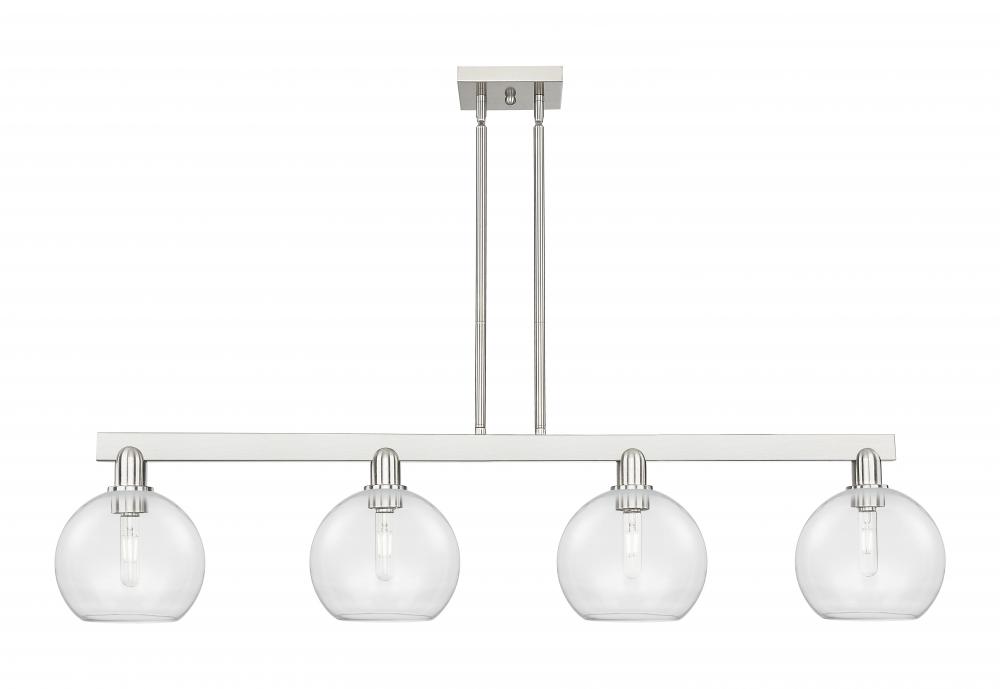 Athens - 4 Light - 51 inch - Brushed Satin Nickel - Stem hung - Island Light