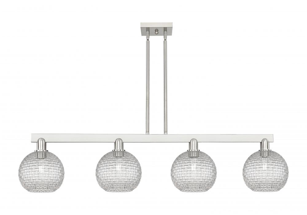 Athens - 4 Light - 51 inch - Brushed Satin Nickel - Stem hung - Island Light