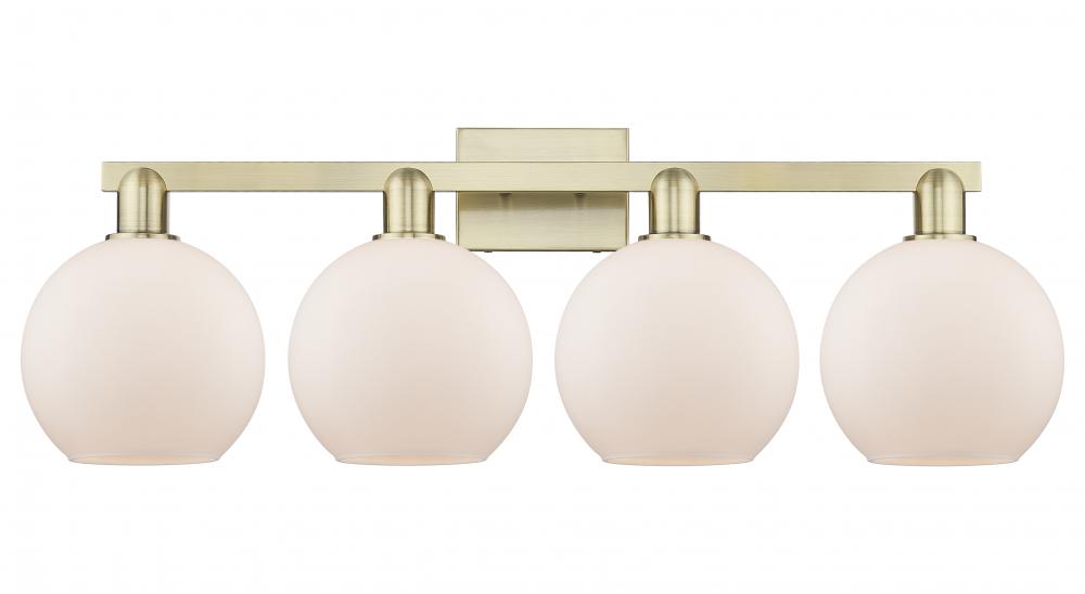 Athens - 4 Light - 35 inch - Antique Brass - Bath Vanity Light