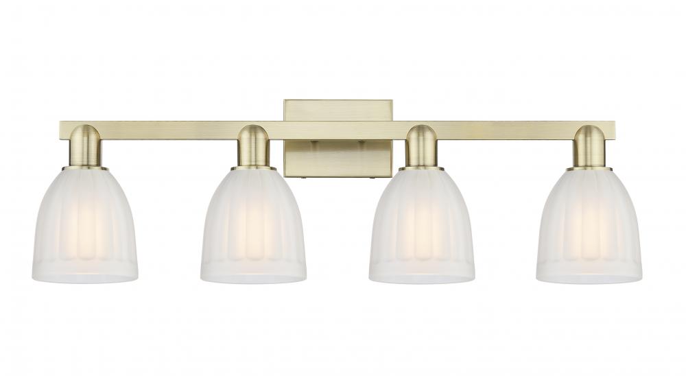 Brookfield - 4 Light - 33 inch - Antique Brass - Bath Vanity Light