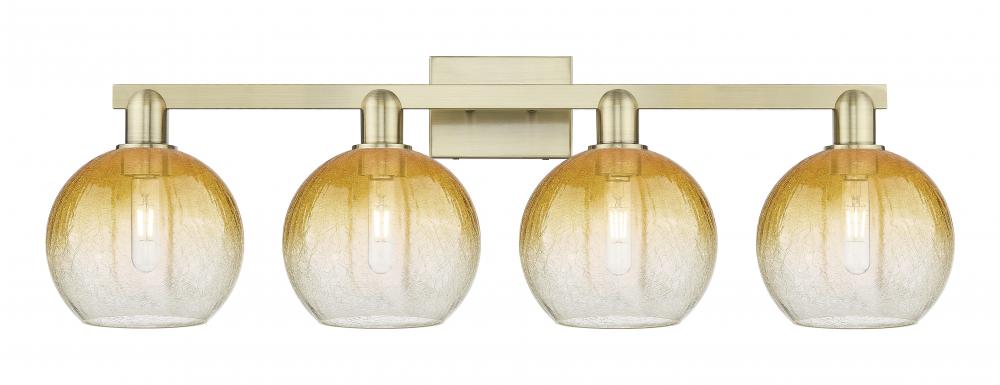 Brookhaven Globe - 4 Light - 36 inch - Antique Brass - Bath Vanity Light