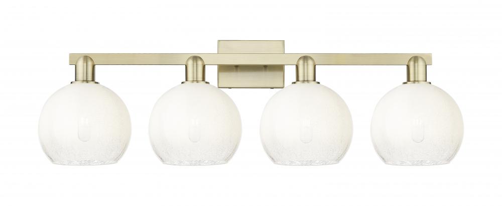 Brookhaven Globe - 4 Light - 36 inch - Antique Brass - Bath Vanity Light