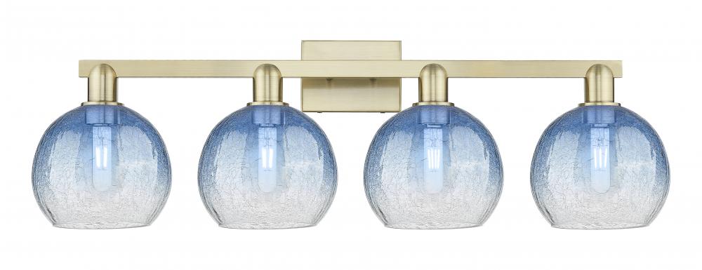 Brookhaven Globe - 4 Light - 36 inch - Antique Brass - Bath Vanity Light