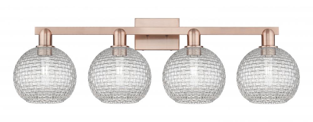 Athens - 4 Light - 35 inch - Antique Copper - Bath Vanity Light