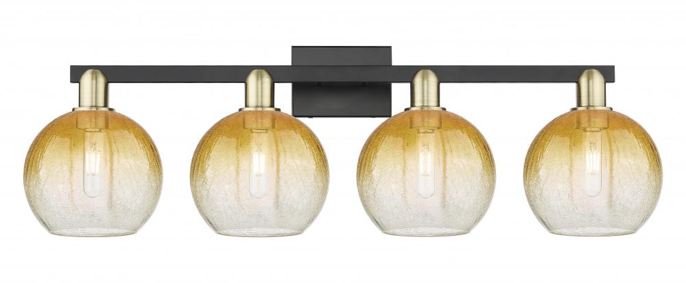 Brookhaven Globe - 4 Light - 36 inch - Black Antique Brass - Bath Vanity Light