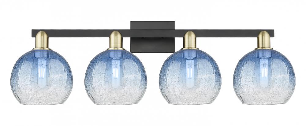 Brookhaven Globe - 4 Light - 36 inch - Black Antique Brass - Bath Vanity Light