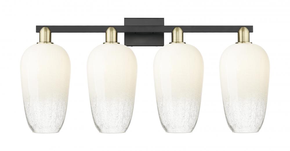 Brookhaven Flute - 4 Light - 36 inch - Black Antique Brass - Bath Vanity Light