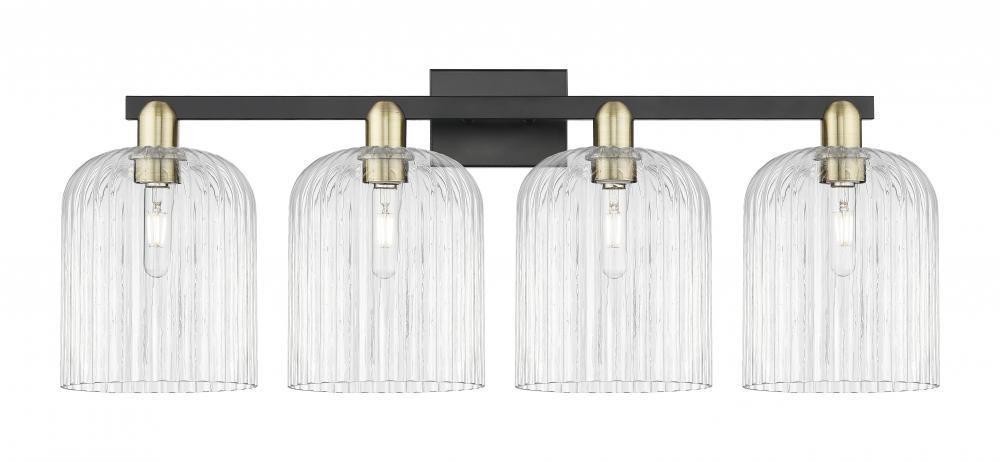 Bridal Veil - 4 Light - 35 inch - Black Antique Brass - Bath Vanity Light