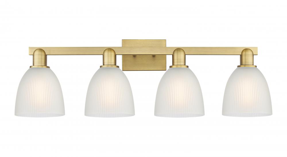 Castile - 4 Light - 33 inch - Brushed Brass - Bath Vanity Light