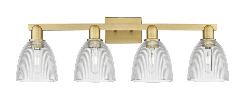 Castile - 4 Light - 33 inch - Brushed Brass - Bath Vanity Light