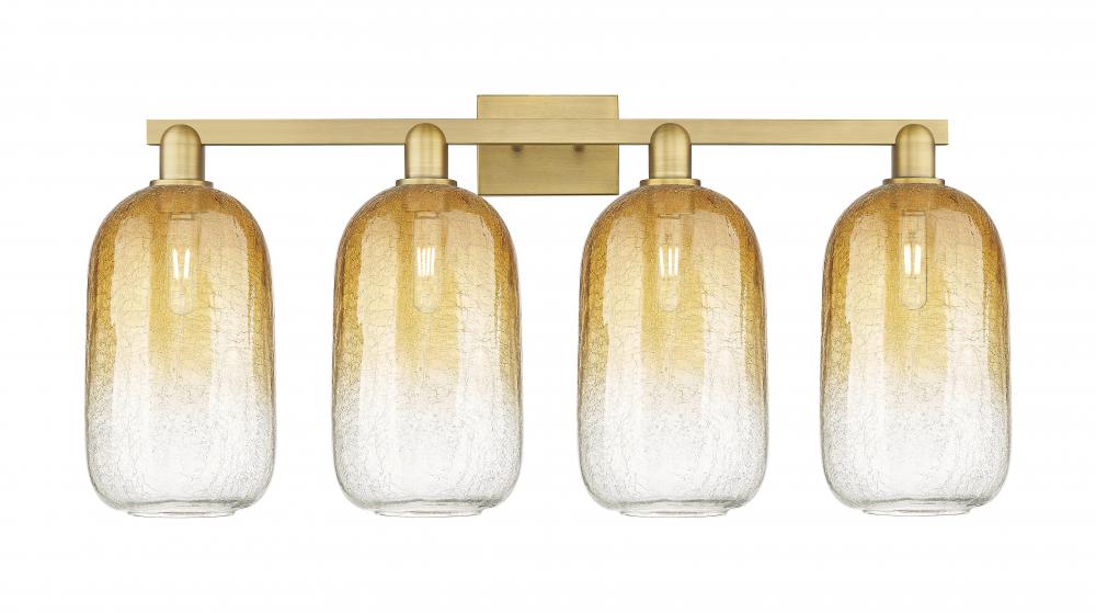 Brookhaven Cloche - 4 Light - 36 inch - Brushed Brass - Bath Vanity Light