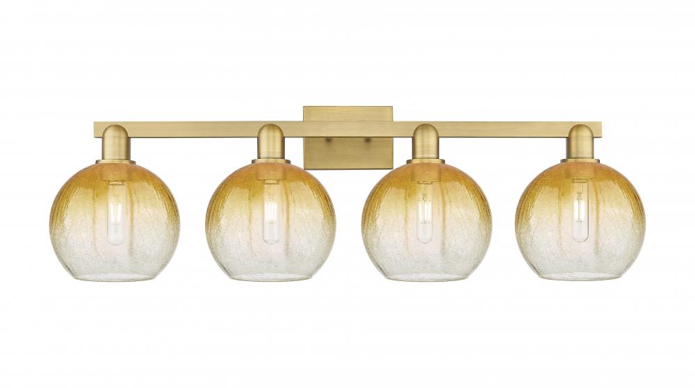 Brookhaven Globe - 4 Light - 36 inch - Brushed Brass - Bath Vanity Light