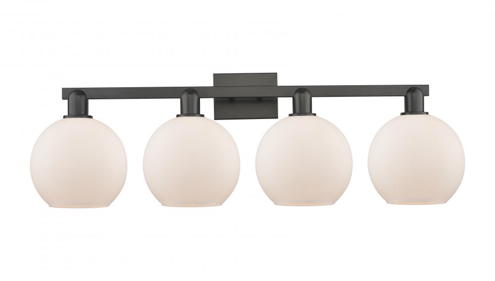 Athens - 4 Light - 35 inch - Matte Black - Bath Vanity Light