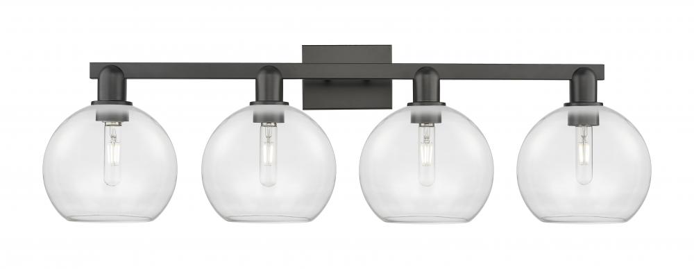 Athens - 4 Light - 35 inch - Matte Black - Bath Vanity Light