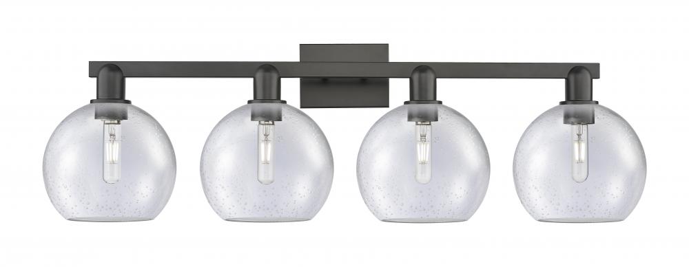 Athens - 4 Light - 35 inch - Matte Black - Bath Vanity Light