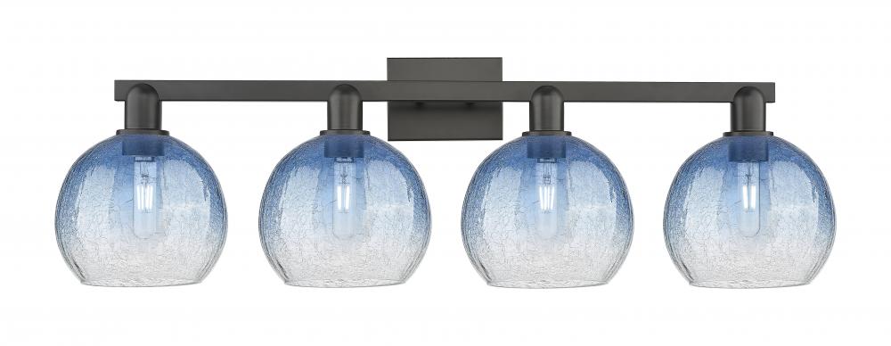 Brookhaven Globe - 4 Light - 36 inch - Matte Black - Bath Vanity Light