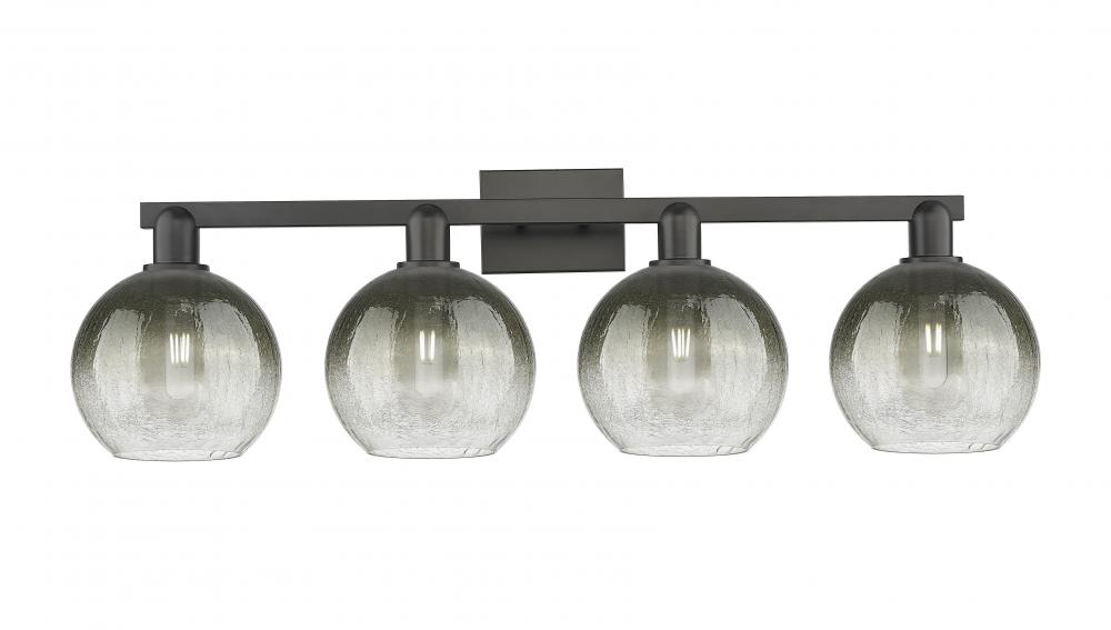 Brookhaven Globe - 4 Light - 36 inch - Matte Black - Bath Vanity Light