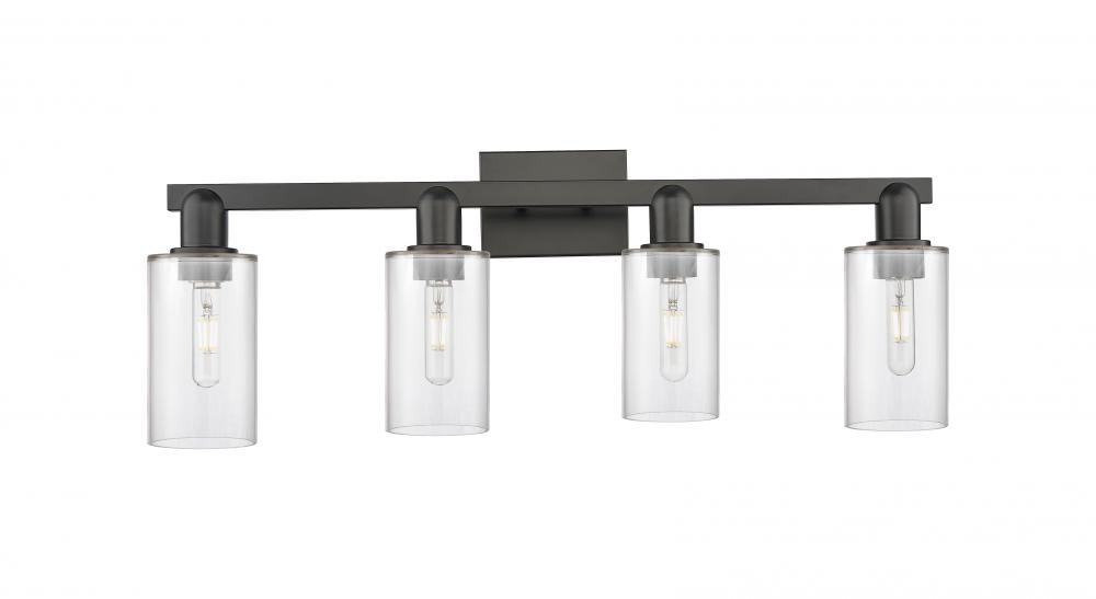 Clymer - 4 Light - 31 inch - Matte Black - Bath Vanity Light