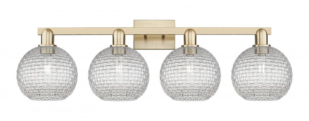 Athens - 4 Light - 35 inch - Champagne Bronze - Bath Vanity Light