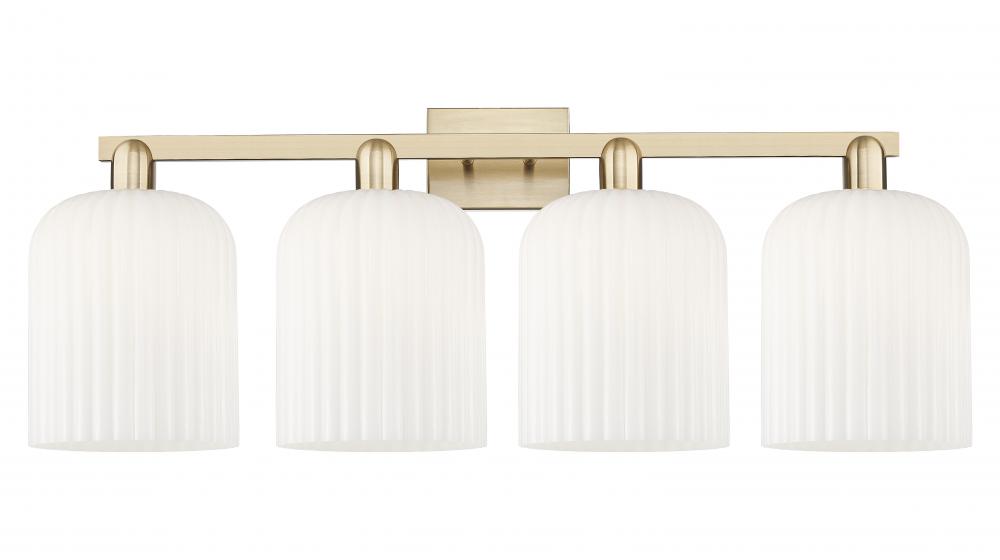 Bridal Veil - 4 Light - 35 inch - Champagne Bronze - Bath Vanity Light