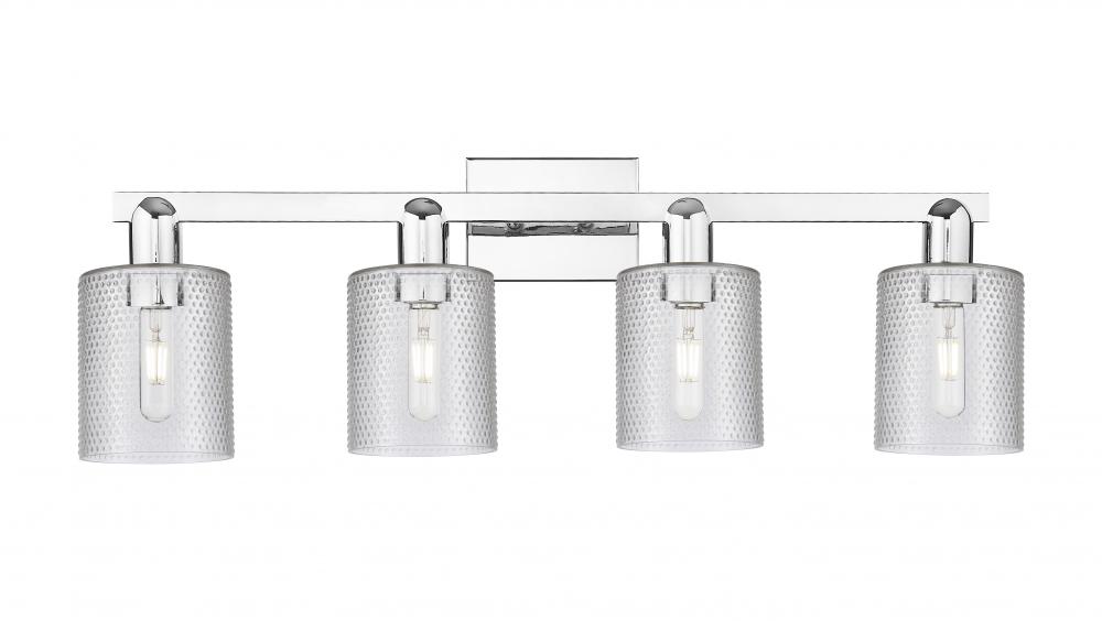 Cobbleskill - 4 Light - 32 inch - Polished Chrome - Bath Vanity Light