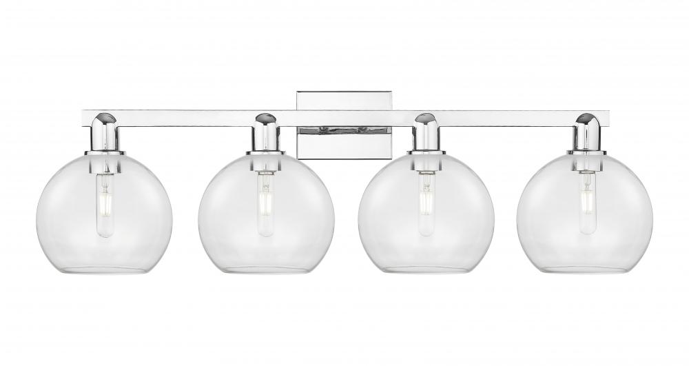 Athens - 4 Light - 35 inch - Polished Chrome - Bath Vanity Light
