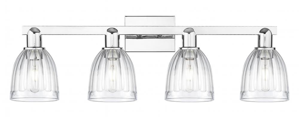 Brookfield - 4 Light - 33 inch - Polished Chrome - Bath Vanity Light
