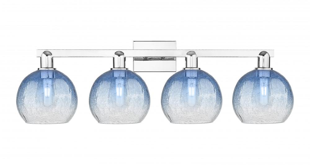 Brookhaven Globe - 4 Light - 36 inch - Polished Chrome - Bath Vanity Light