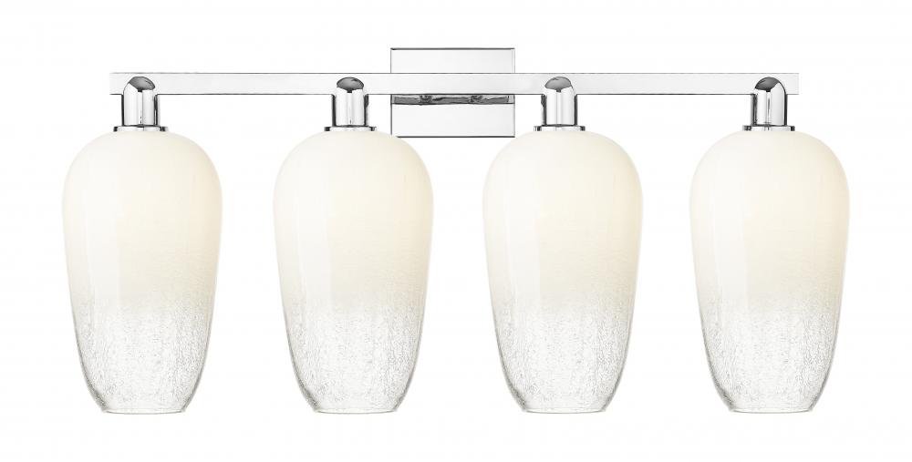 Brookhaven Flute - 4 Light - 36 inch - Polished Chrome - Bath Vanity Light