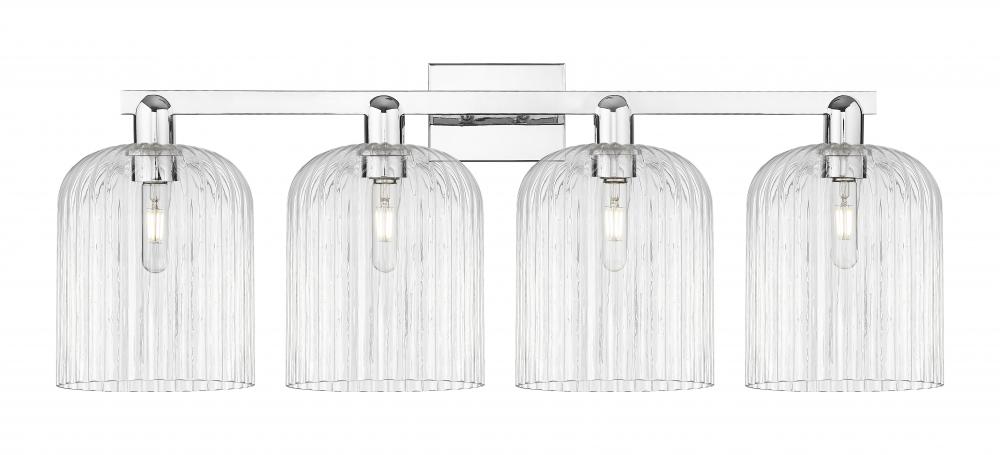 Bridal Veil - 4 Light - 35 inch - Polished Chrome - Bath Vanity Light