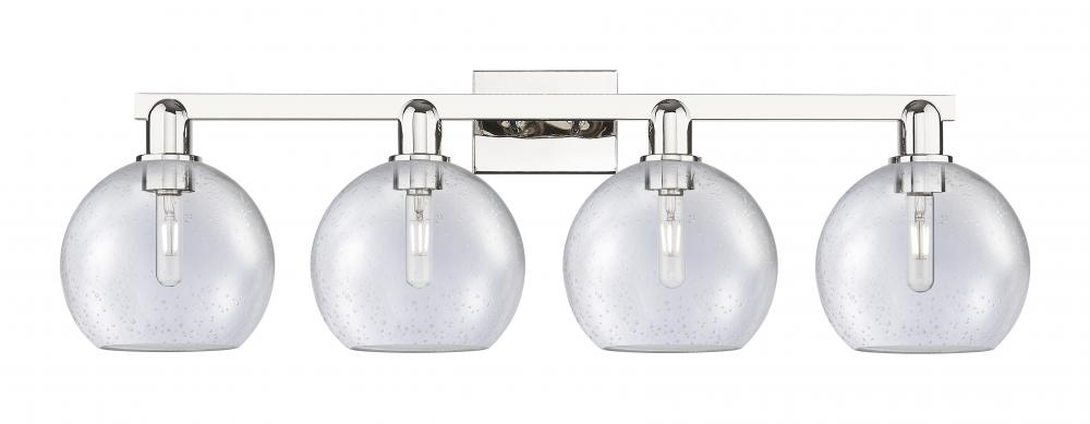 Athens - 4 Light - 35 inch - Polished Nickel - Bath Vanity Light