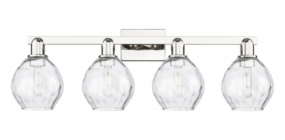 Waverly - 4 Light - 33 inch - Polished Nickel - Bath Vanity Light