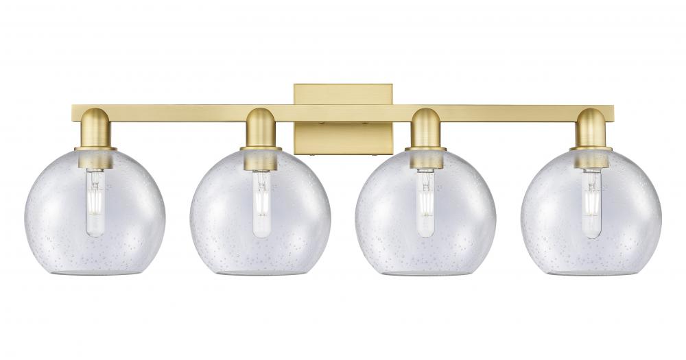 Athens - 4 Light - 35 inch - Satin Gold - Bath Vanity Light