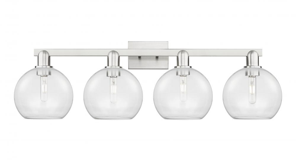 Athens - 4 Light - 35 inch - Brushed Satin Nickel - Bath Vanity Light