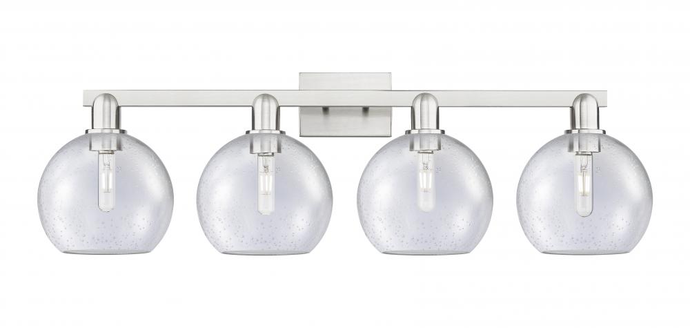 Athens - 4 Light - 35 inch - Brushed Satin Nickel - Bath Vanity Light
