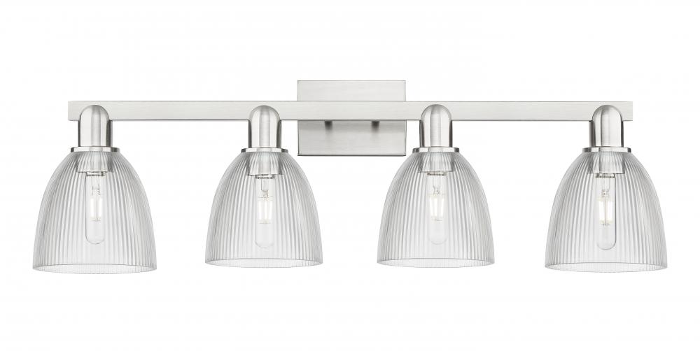 Castile - 4 Light - 33 inch - Brushed Satin Nickel - Bath Vanity Light