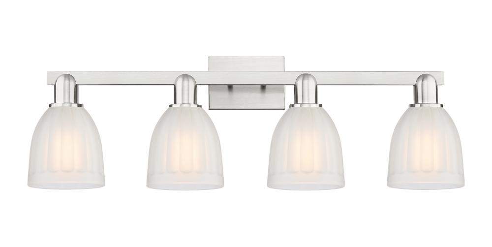 Brookfield - 4 Light - 33 inch - Brushed Satin Nickel - Bath Vanity Light
