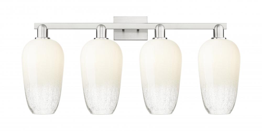 Brookhaven Flute - 4 Light - 36 inch - Brushed Satin Nickel - Bath Vanity Light