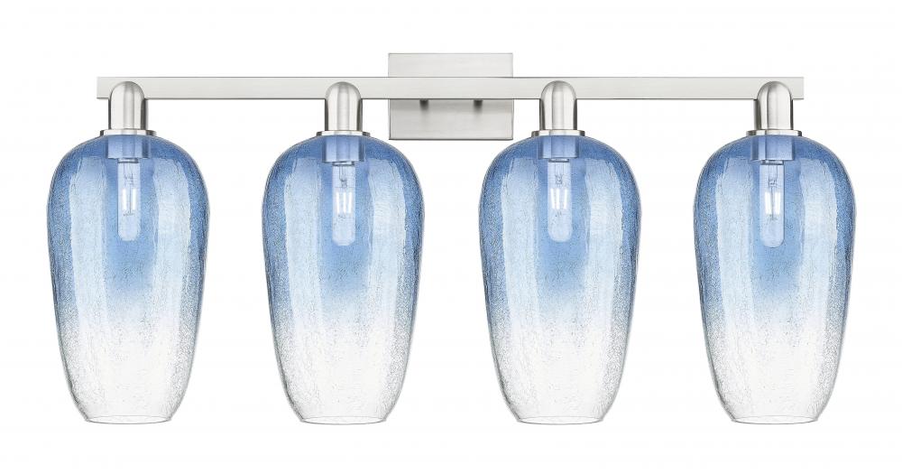 Brookhaven Flute - 4 Light - 36 inch - Brushed Satin Nickel - Bath Vanity Light