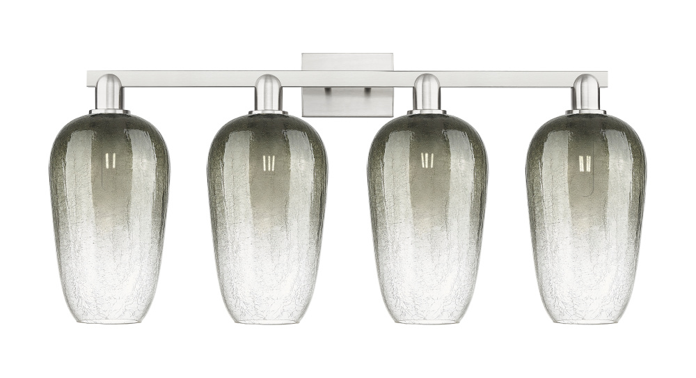 Brookhaven Flute - 4 Light - 36 inch - Brushed Satin Nickel - Bath Vanity Light