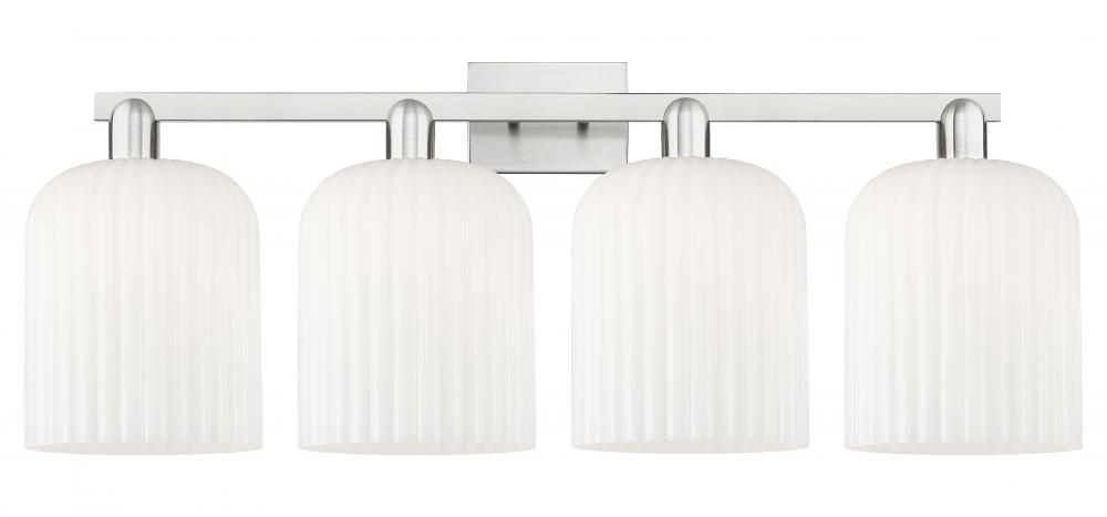 Bridal Veil - 4 Light - 35 inch - Brushed Satin Nickel - Bath Vanity Light