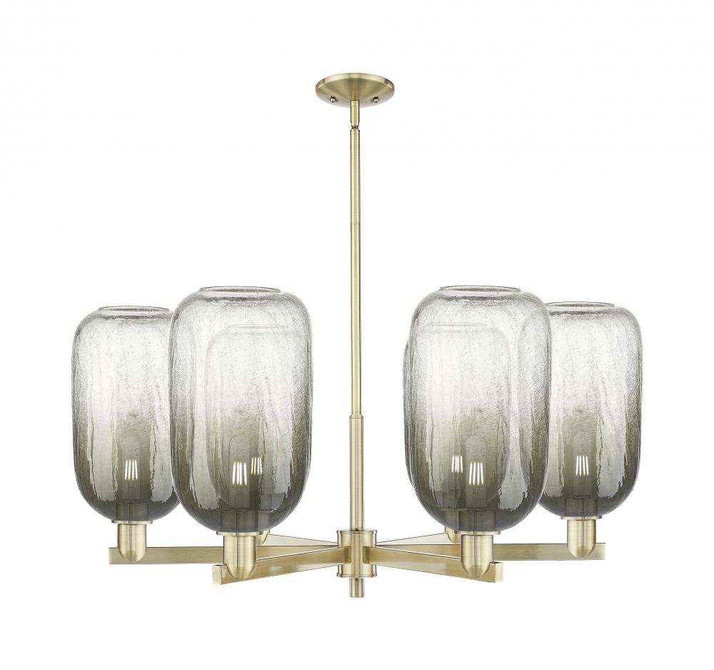 Brookhaven Cloche - 6 Light - 24 inch - Antique Brass - Chandelier
