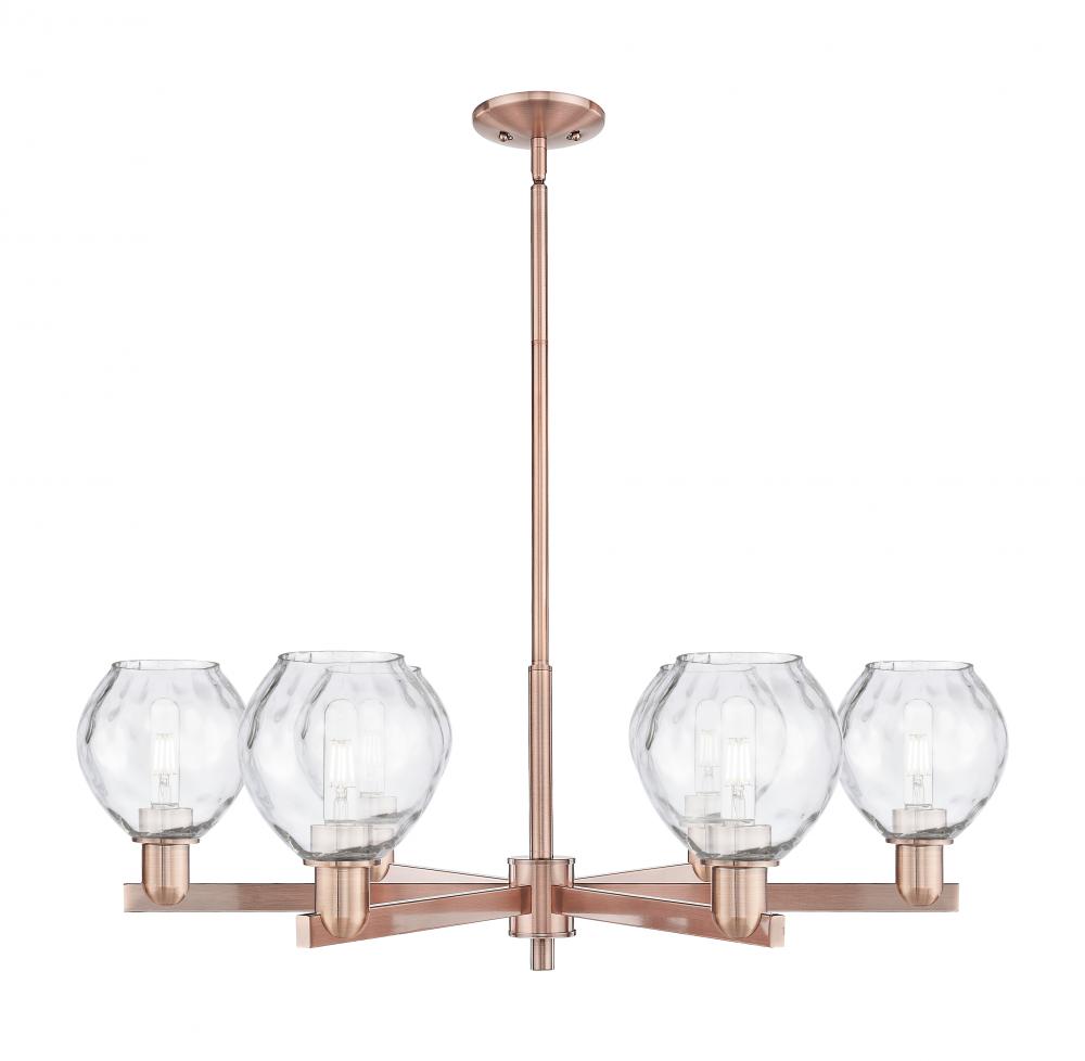 Waverly - 6 Light - 36 inch - Antique Copper - Stem hung - Chandelier