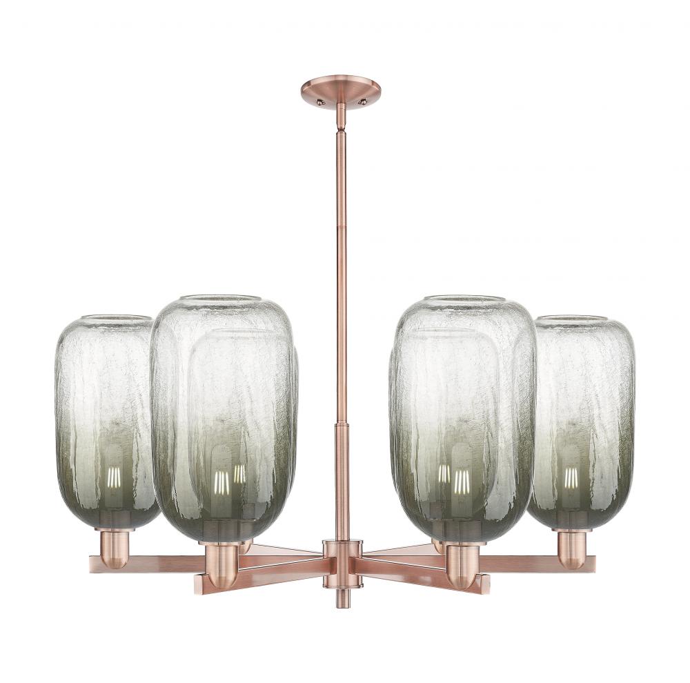 Brookhaven Cloche - 6 Light - 24 inch - Antique Copper - Chandelier