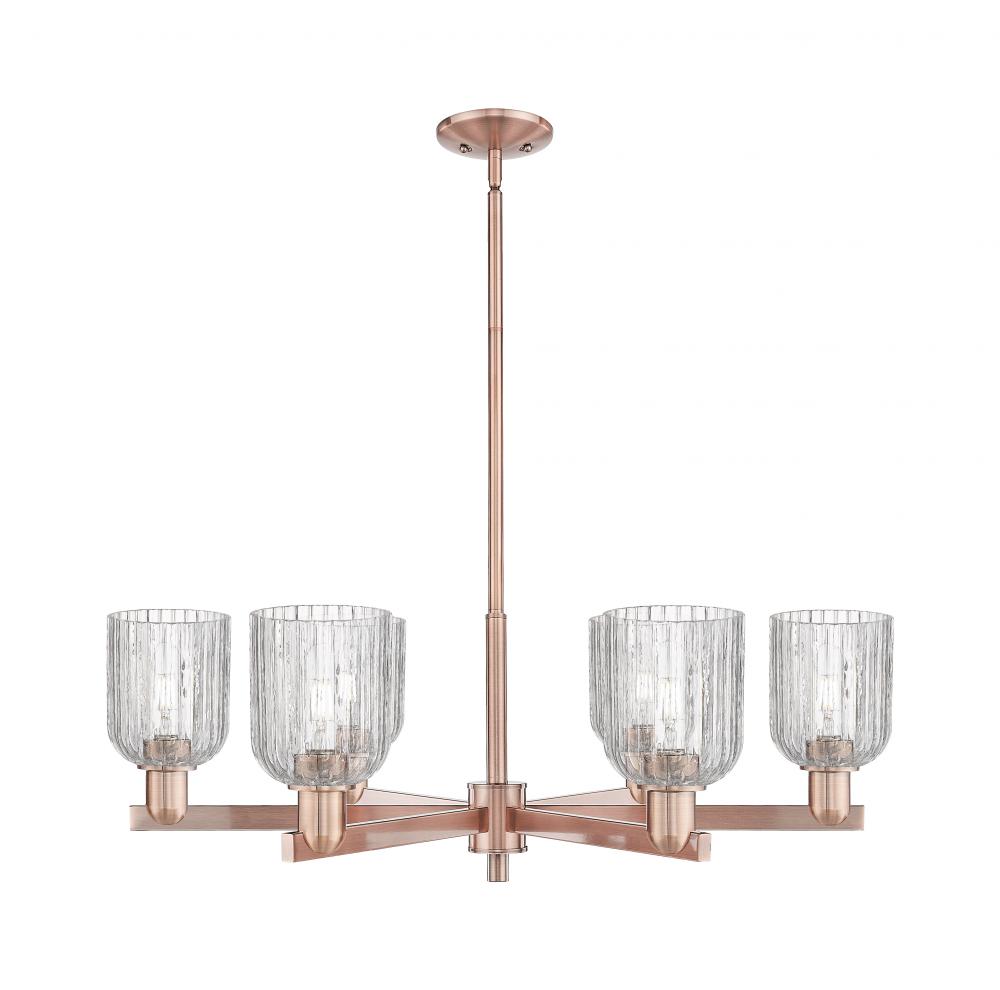 Bridal Veil - 6 Light - 24 inch - Antique Copper - Chandelier