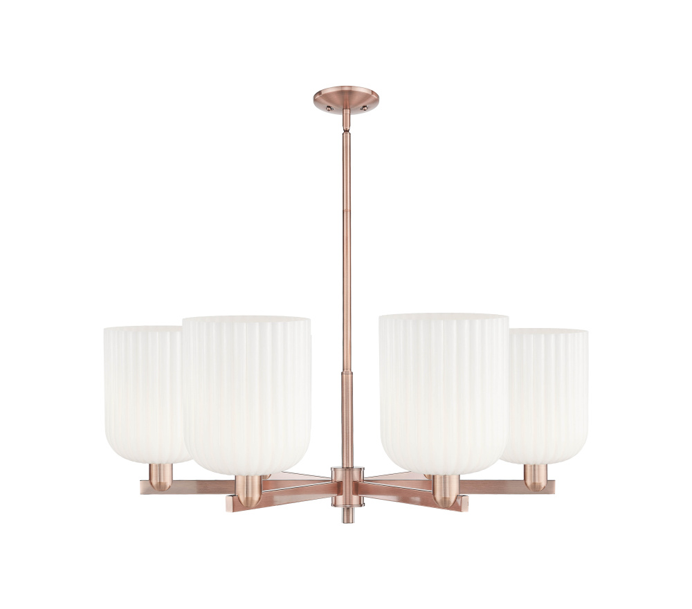 Bridal Veil - 6 Light - 38 inch - Antique Copper - Chandelier