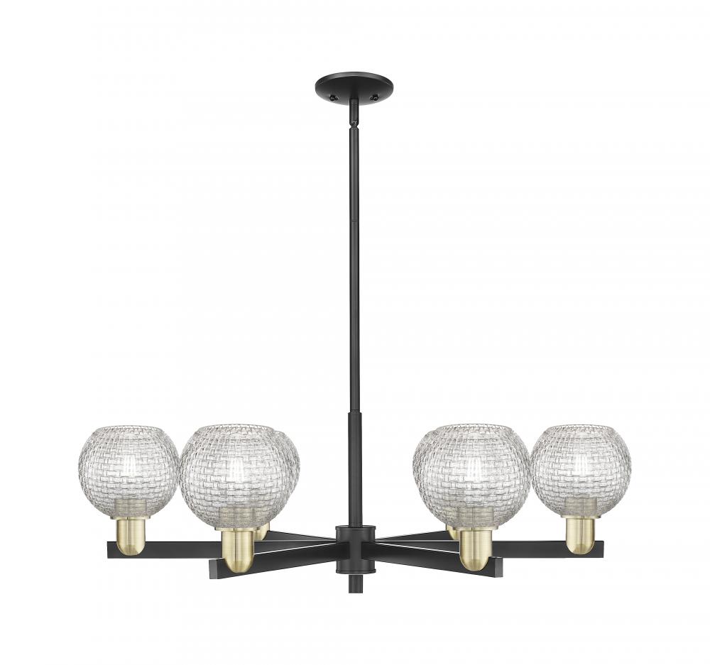 Athens - 6 Light - 36 inch - Black Antique Brass - Stem hung - Chandelier