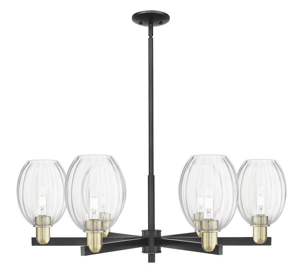 Preston Bulb - 6 Light - 24 inch - Black Antique Brass - Chandelier