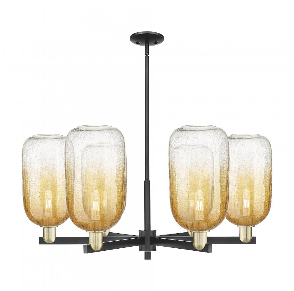 Brookhaven Cloche - 6 Light - 24 inch - Black Antique Brass - Chandelier