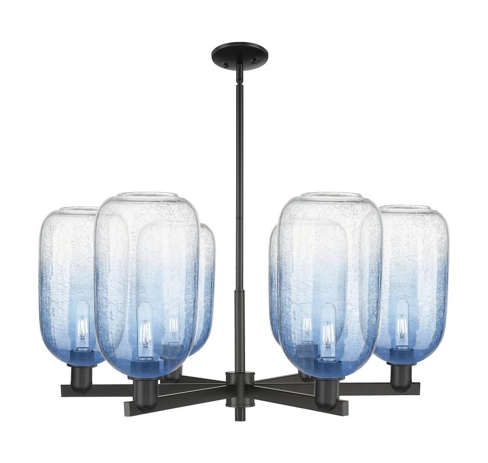 Brookhaven Cloche - 6 Light - 24 inch - Matte Black - Chandelier